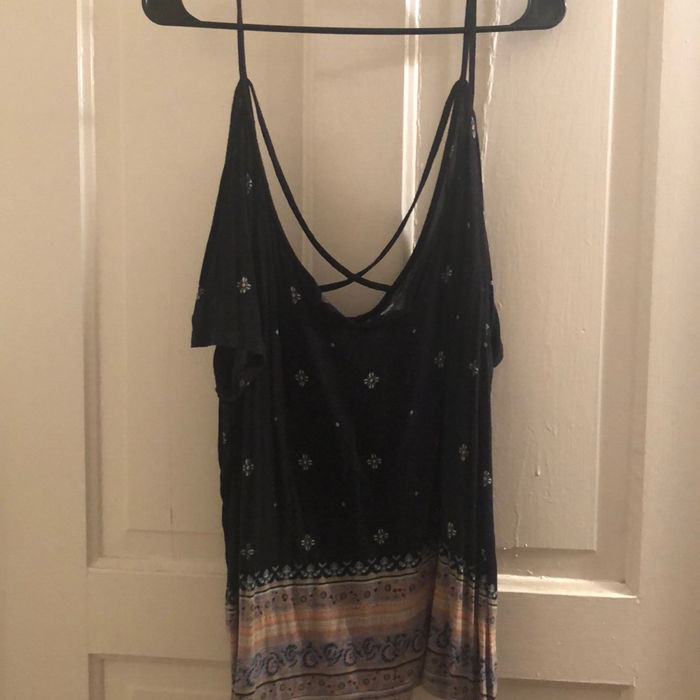 Boho Tank with Attached Sleeves